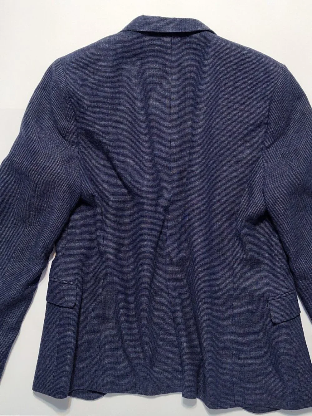 HM H&M 42R mens men slim fit blazer suit jacket blue like new